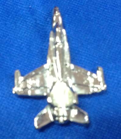 Pin Avión F18 plata